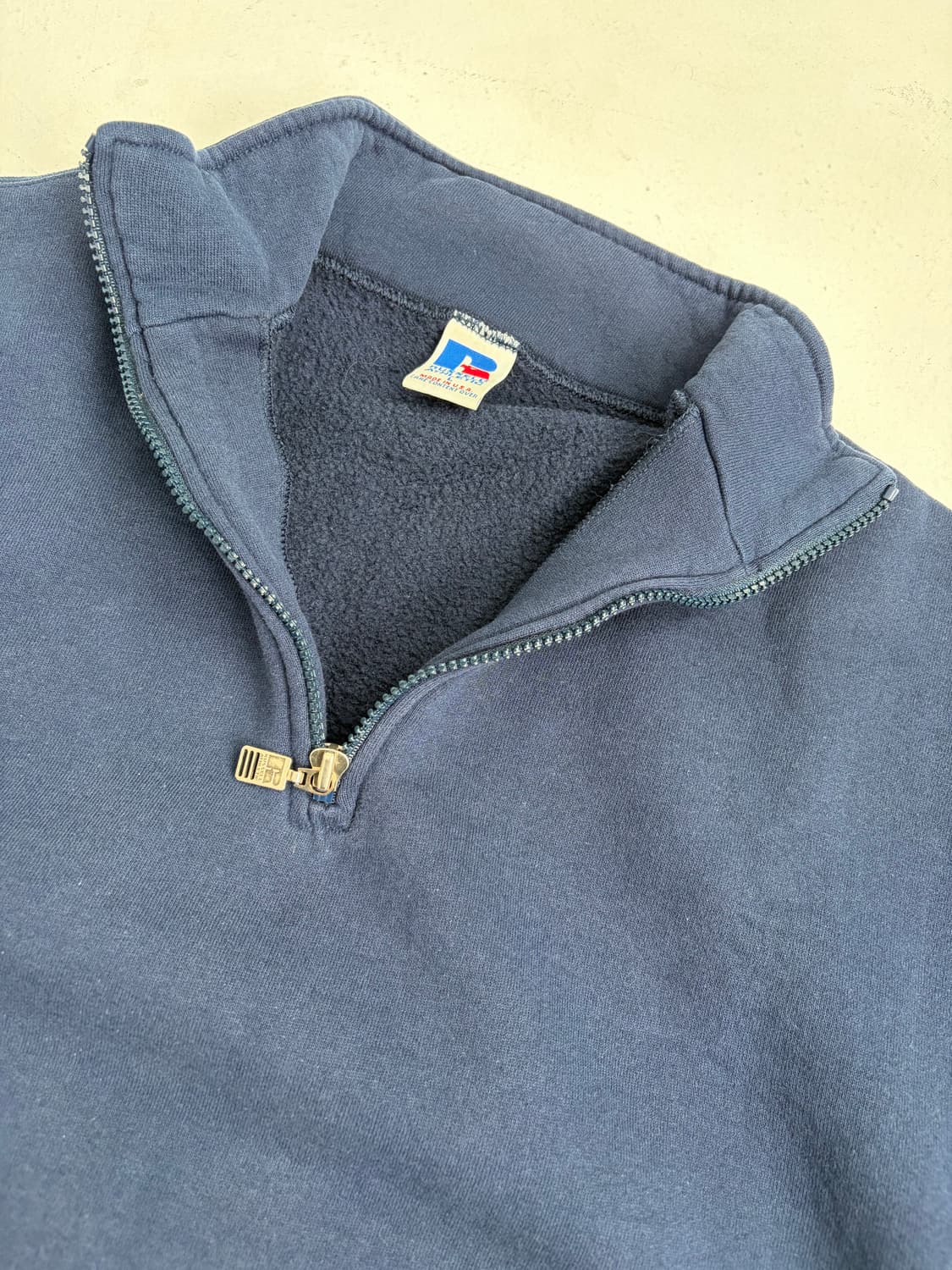 90s Russell Quarter Zip Sweatshirt (navy 상품이미지7