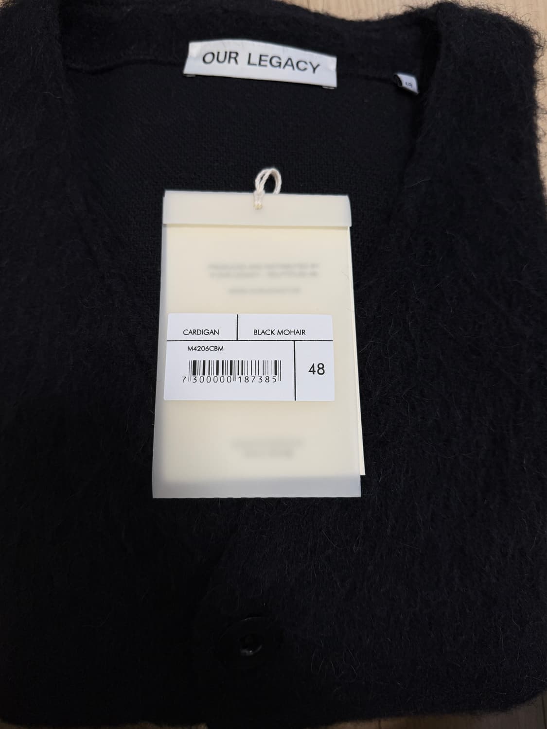 [48]아워레가시 모헤어 가디건 블랙 상품이미지6