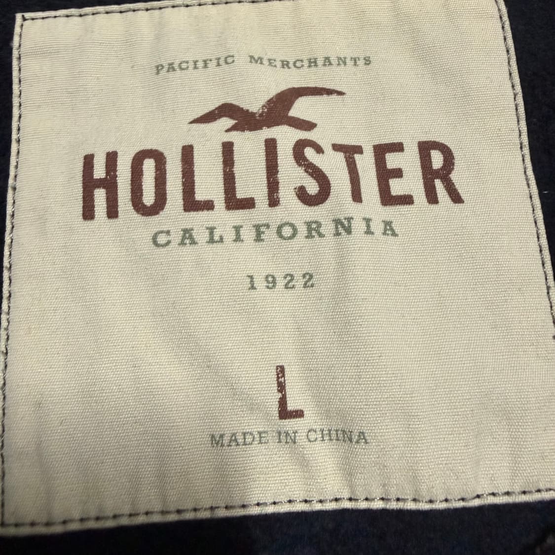 홀리스터 네이비 후드집업 L 상품이미지3