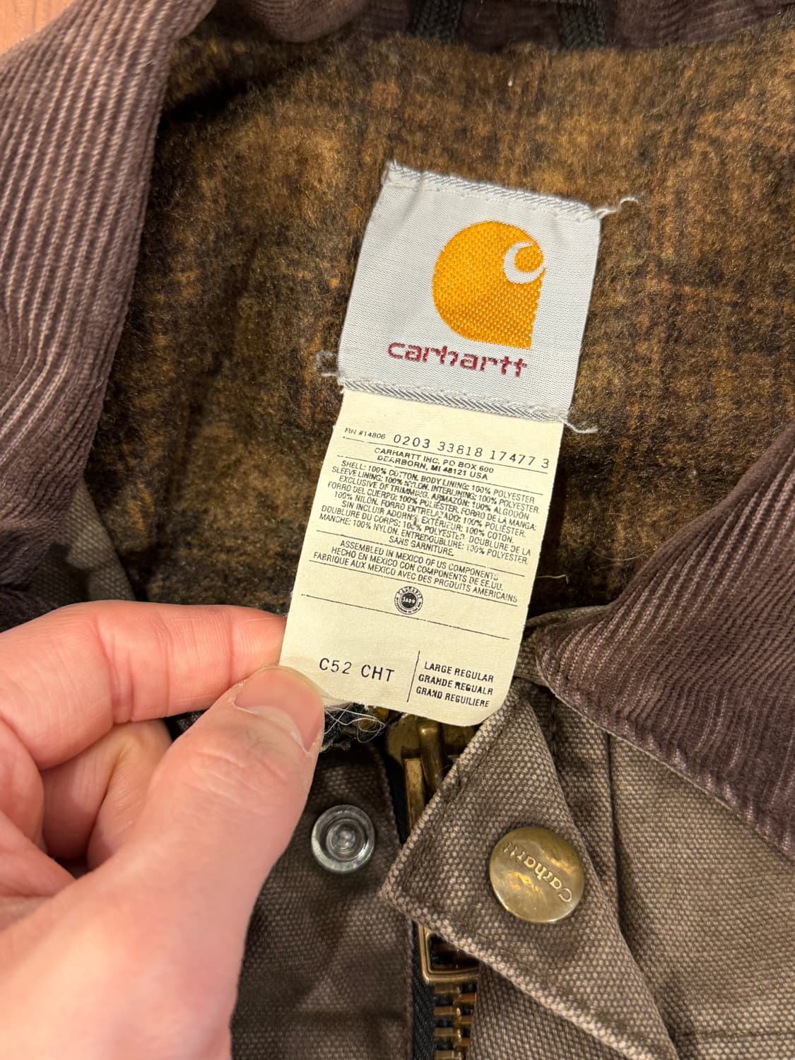 00s Carhartt 칼하트 덕 캔버스 랜치 코트 워크 자켓 상품이미지10