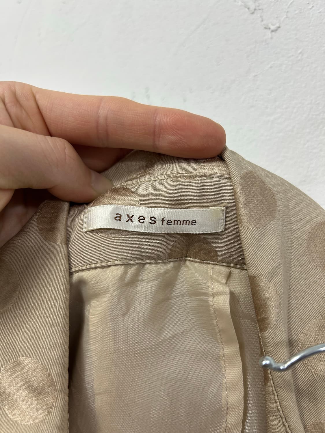 [AXES FEMME] 엑시즈팜 라떼갸루 도트 레이스 코트 상품이미지9