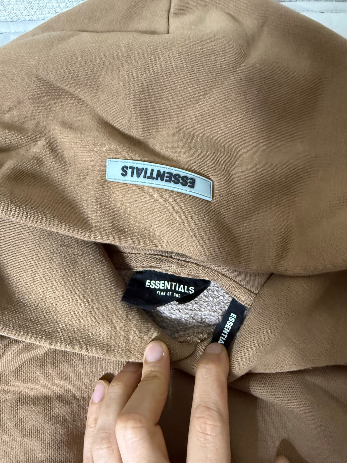 (M) 에센셜 피어 오브 갓 후드티 브라운 상품이미지3