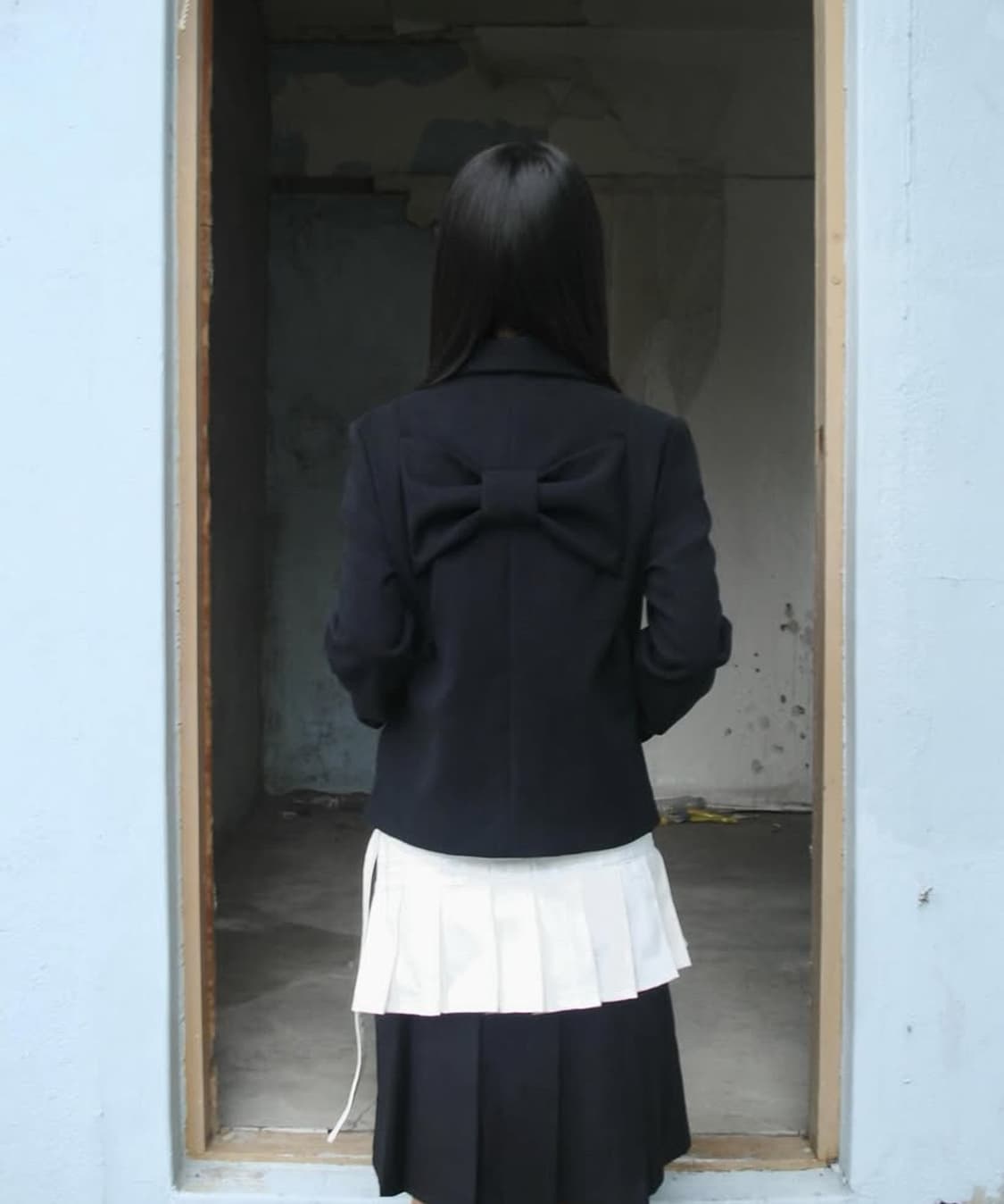 Chemehc 체메씨 보우 자켓 BLACK 상품이미지3