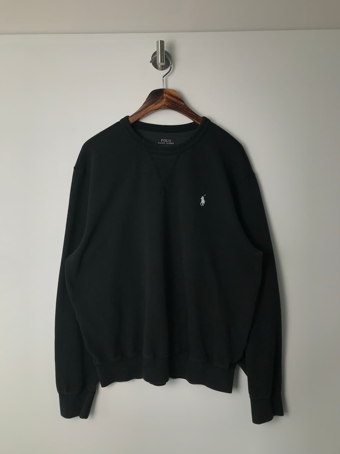 폴로 랄프로렌 자수로고 블랙 맨투맨 상품이미지2