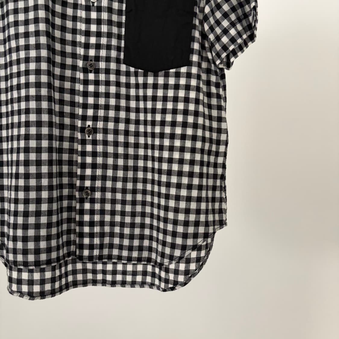 Gingham Check Pocket Detail Blouse 상품이미지3
