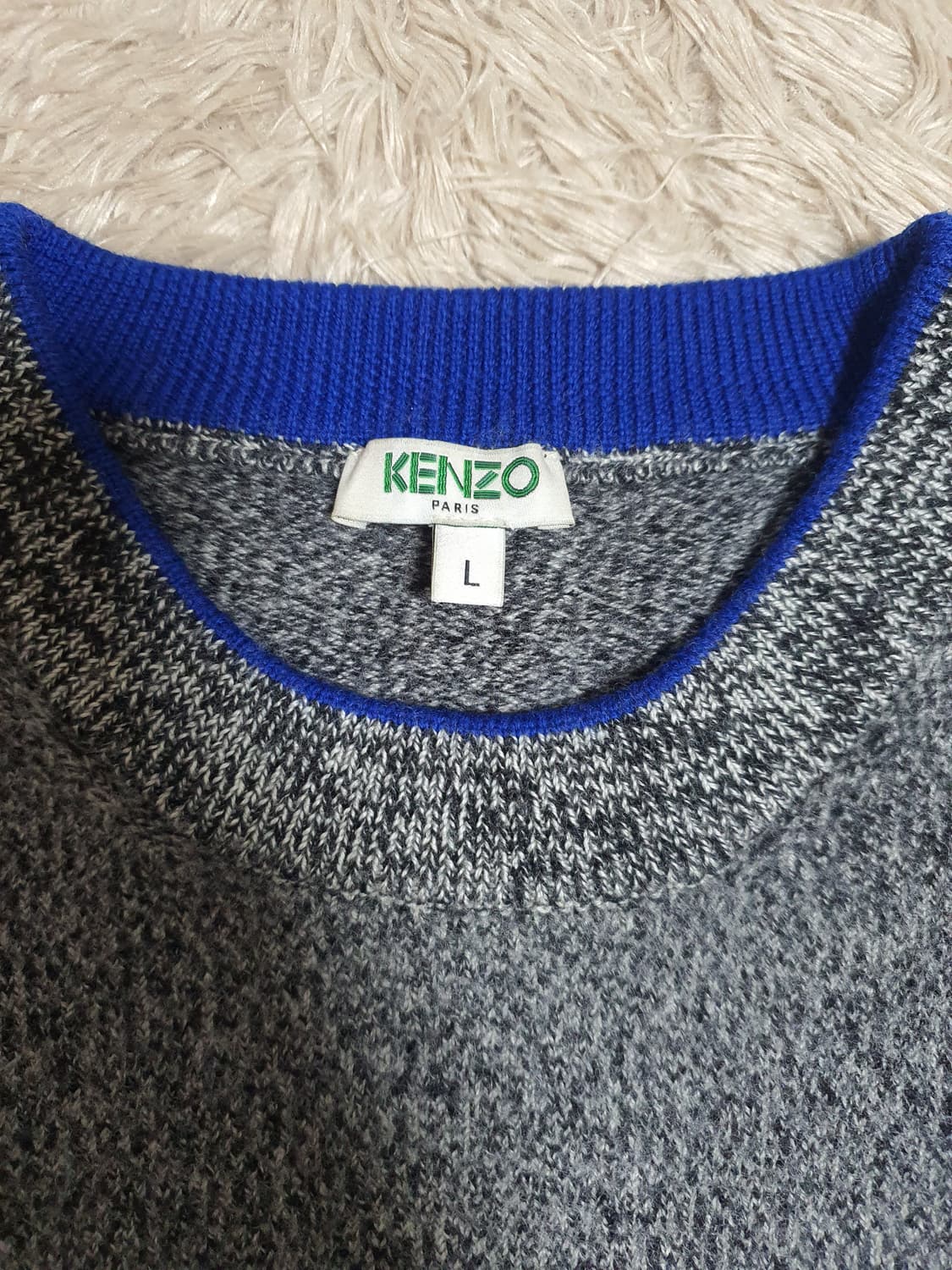 겐조 타이거자수 니트 조끼 사이즈 실측 90 상품이미지2