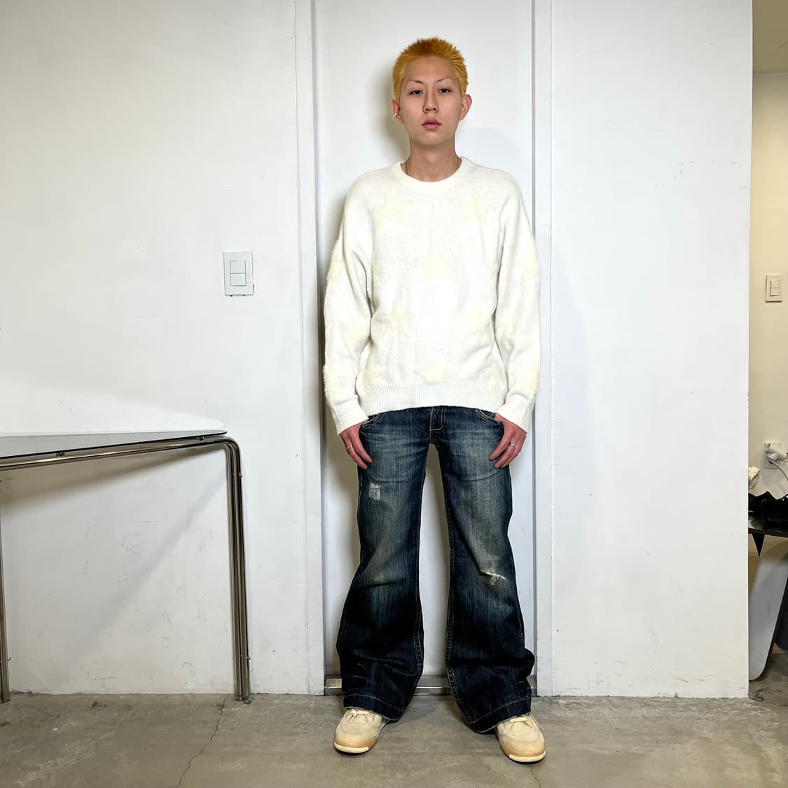 Wide Boots Cut Denim Pants 상품이미지5
