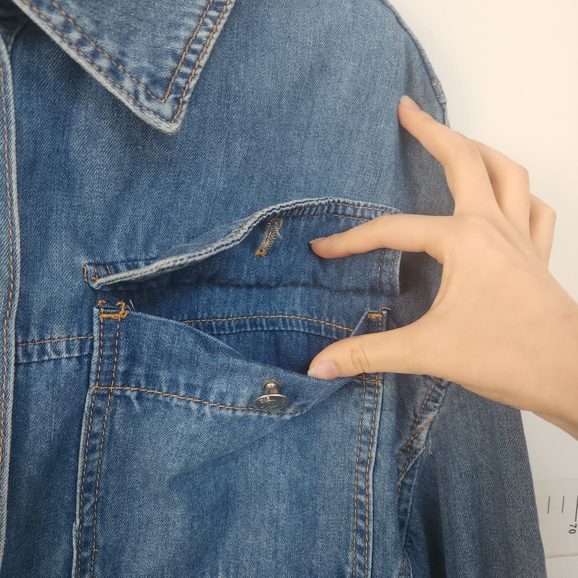 ENC 데님 셔츠 자켓 상품이미지5