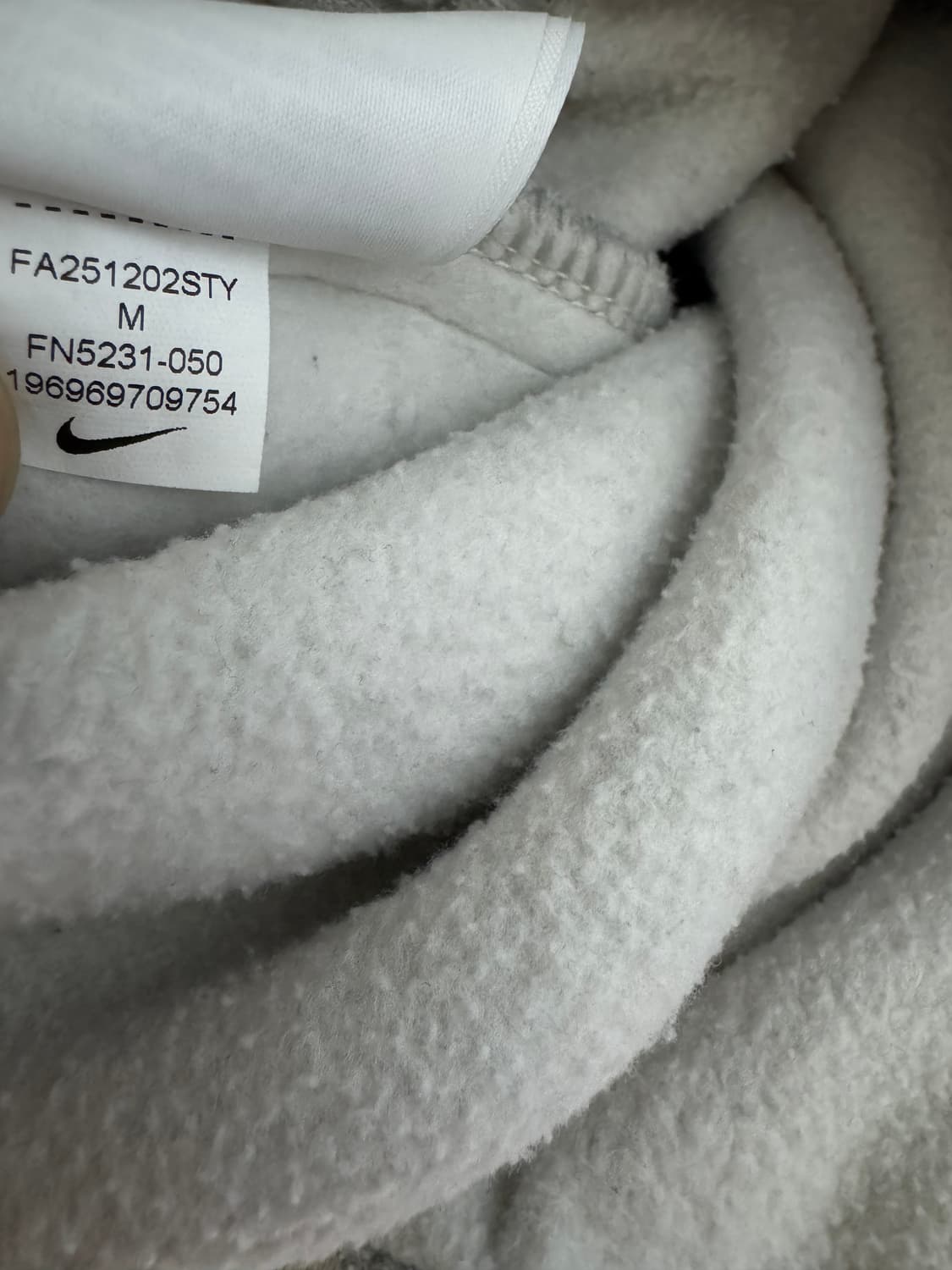 [M]나이키 스투시 플리스 팬츠 그레이 상품이미지4