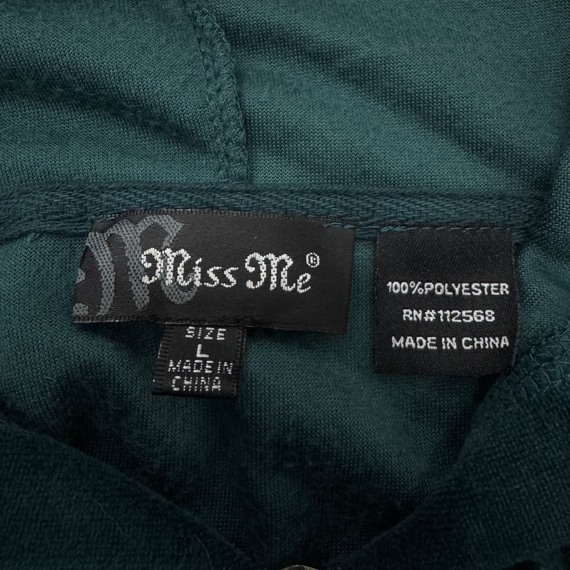 벨벳 Y2K 사이드 큐빅 후드집업 상품이미지5