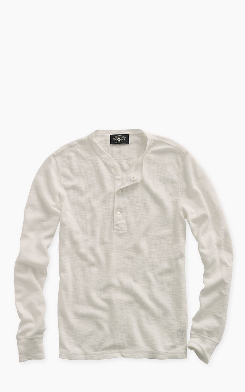 RRL 더블알엘 와플니트 코튼 헨리넥 화이트 L 상품이미지1