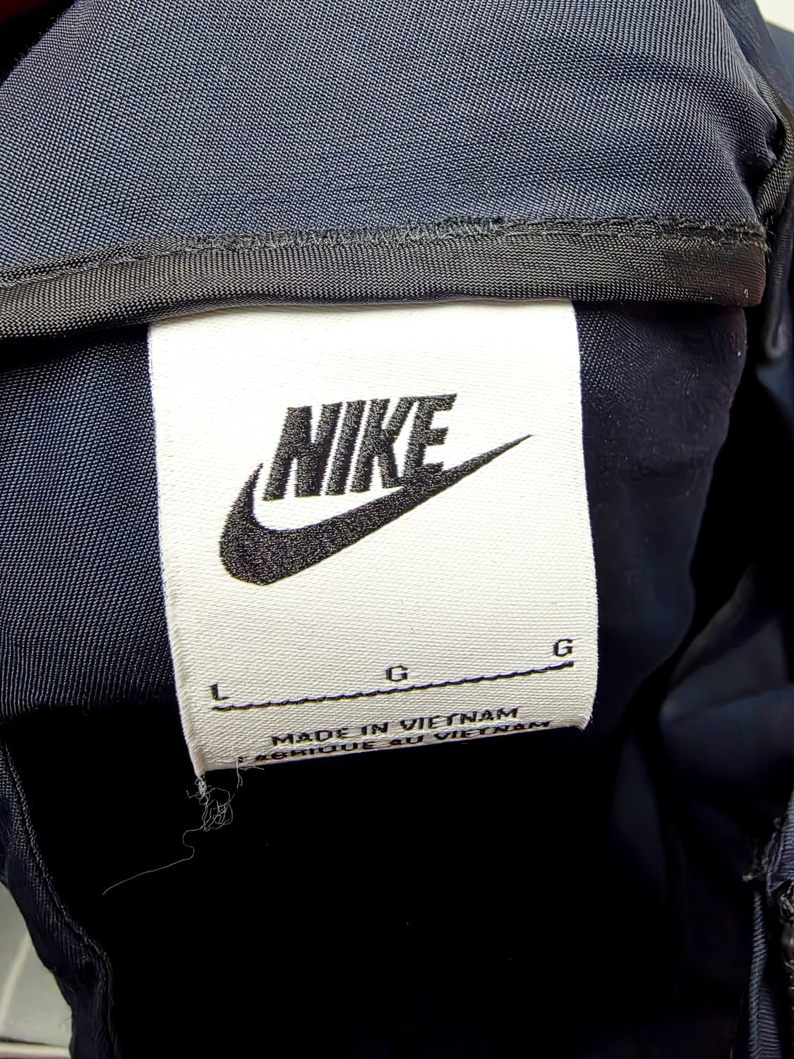 [나이키] 올드스쿨 네이비 캥거루 포켓 하프집업 아노락 바람막이 L 상품이미지4