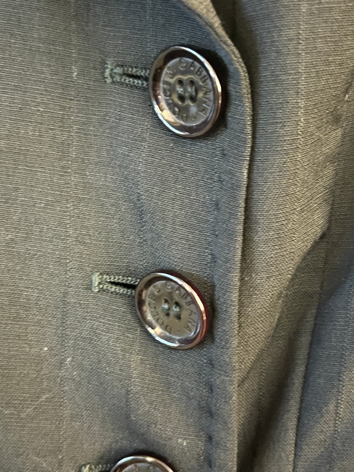 90s 돌체앤가바나 핀스트라이프 롱코트 상품이미지5