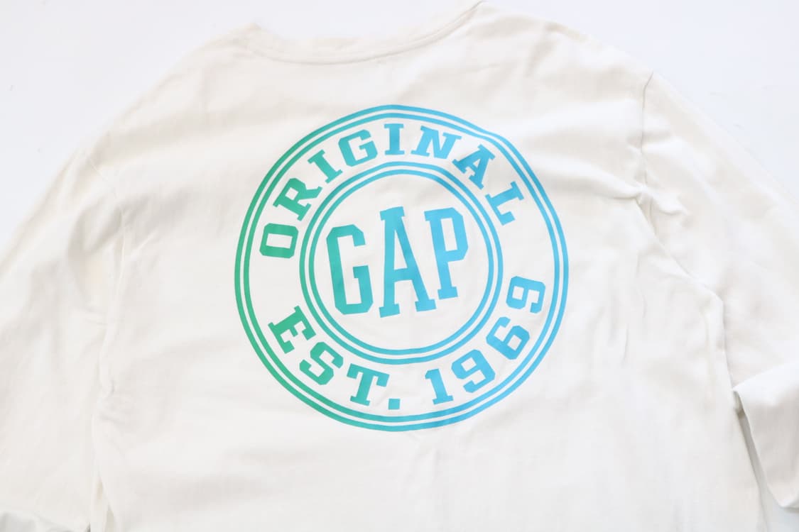 GAP 갭 빈티지 오리지널 EST.1969 그래디언트 로고 롱슬리브 상품이미지3