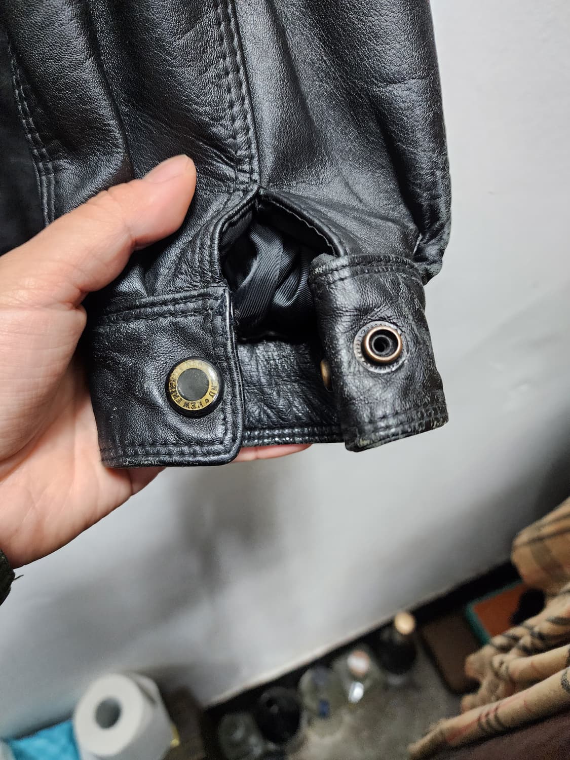 리얼레더 빈티지 양가죽 자켓 상품이미지4