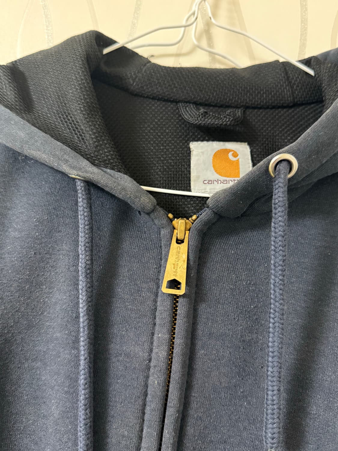 칼하트 후드집업 s 네이비 상품이미지2