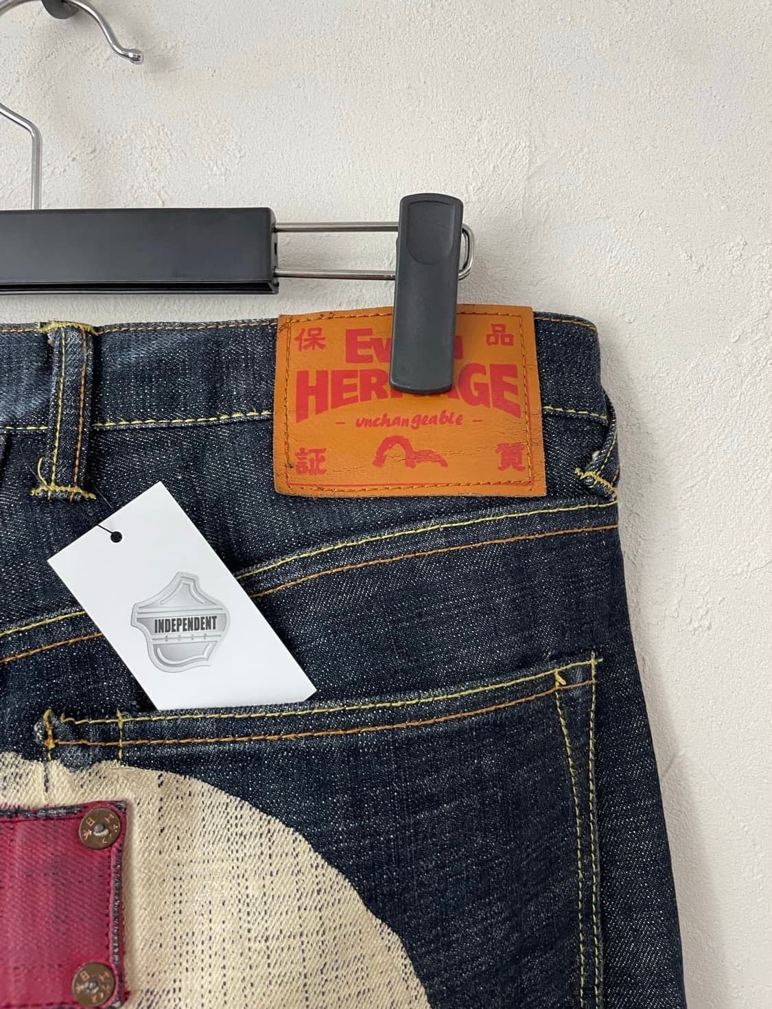 Evisu 에비수 빅 다이콕 페인트 카고 데님 팬츠 pant 상품이미지3