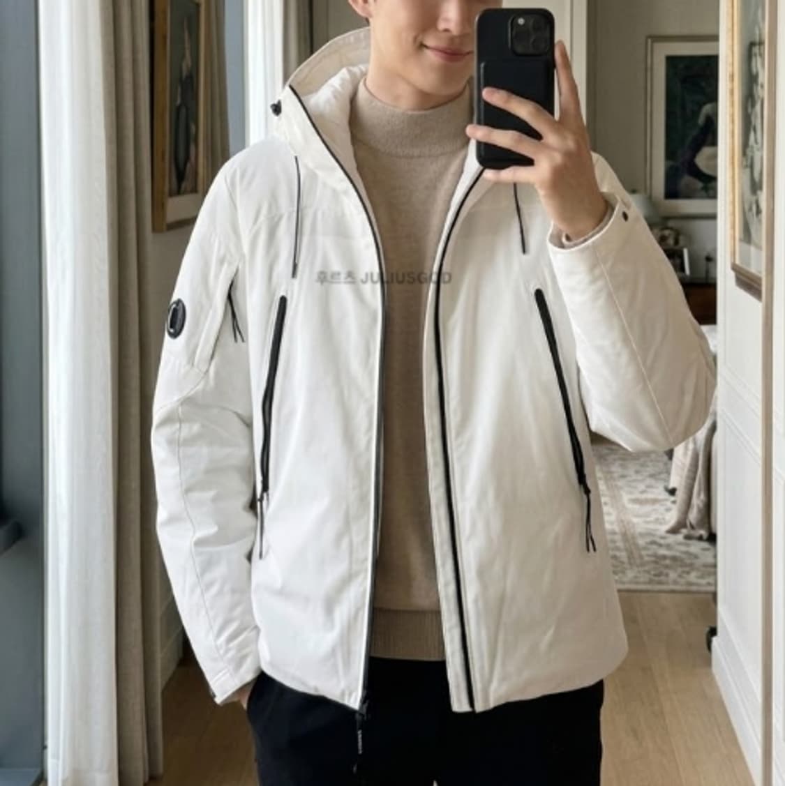 [105/새제품] CP컴퍼니 프리마로프트 하이넥 숏패딩 씨피컴퍼니 상품이미지7