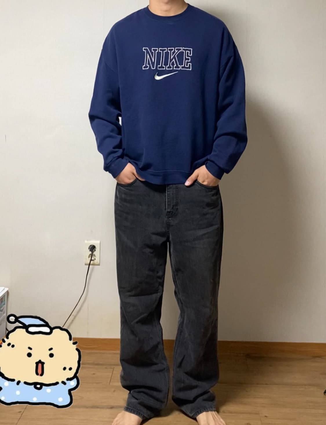 90s usa made nike sweat 상품이미지1