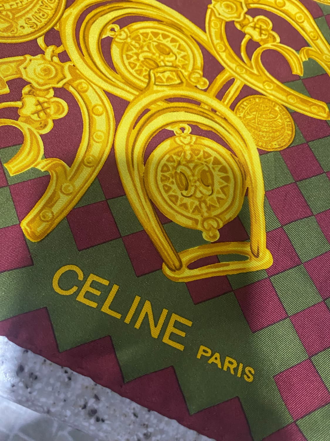 셀린느 정품 실크100 스카프 상품이미지1