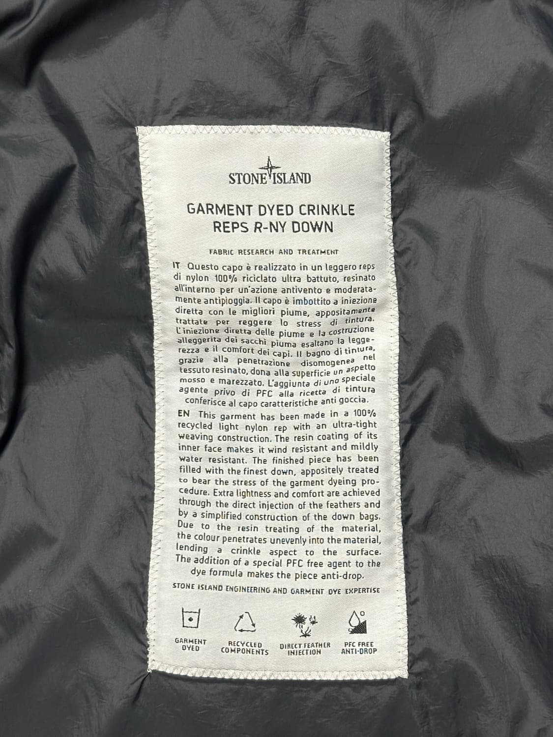스톤아일랜드 크링클랩스 패딩 24fw L(105) 국내판 상품이미지2