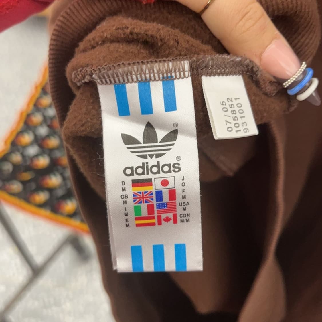 아디다스 빈티지 폭닥 오버핏 캐주얼 기모 후드티 M C07729 상품이미지6