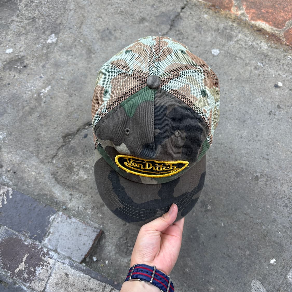 Von Dutch 본더치 카모 메쉬 볼캡 모자 상품이미지2