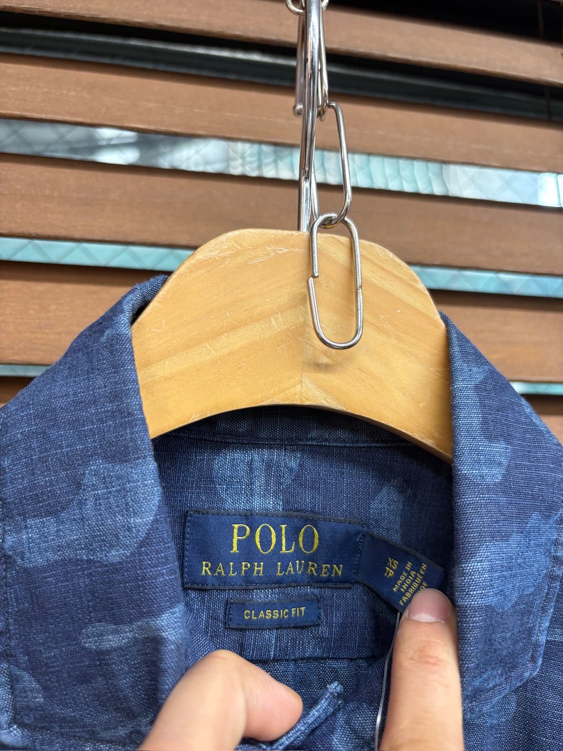 Polo Ralph Lauren 폴로랄프로렌 인디고 카모플라주 린넨 셔츠 상품이미지6