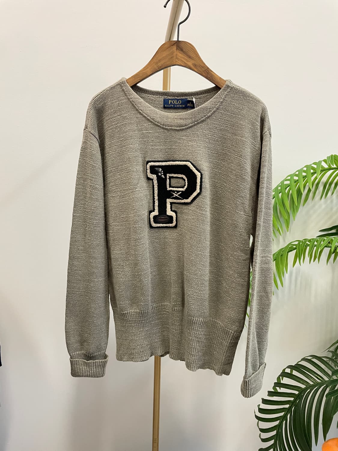 폴로 랄프로렌 P로고 럭비니트 상품이미지1