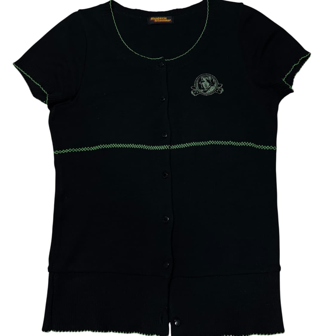 Hysteric glamour 니트 반팔 가디건 상품이미지2