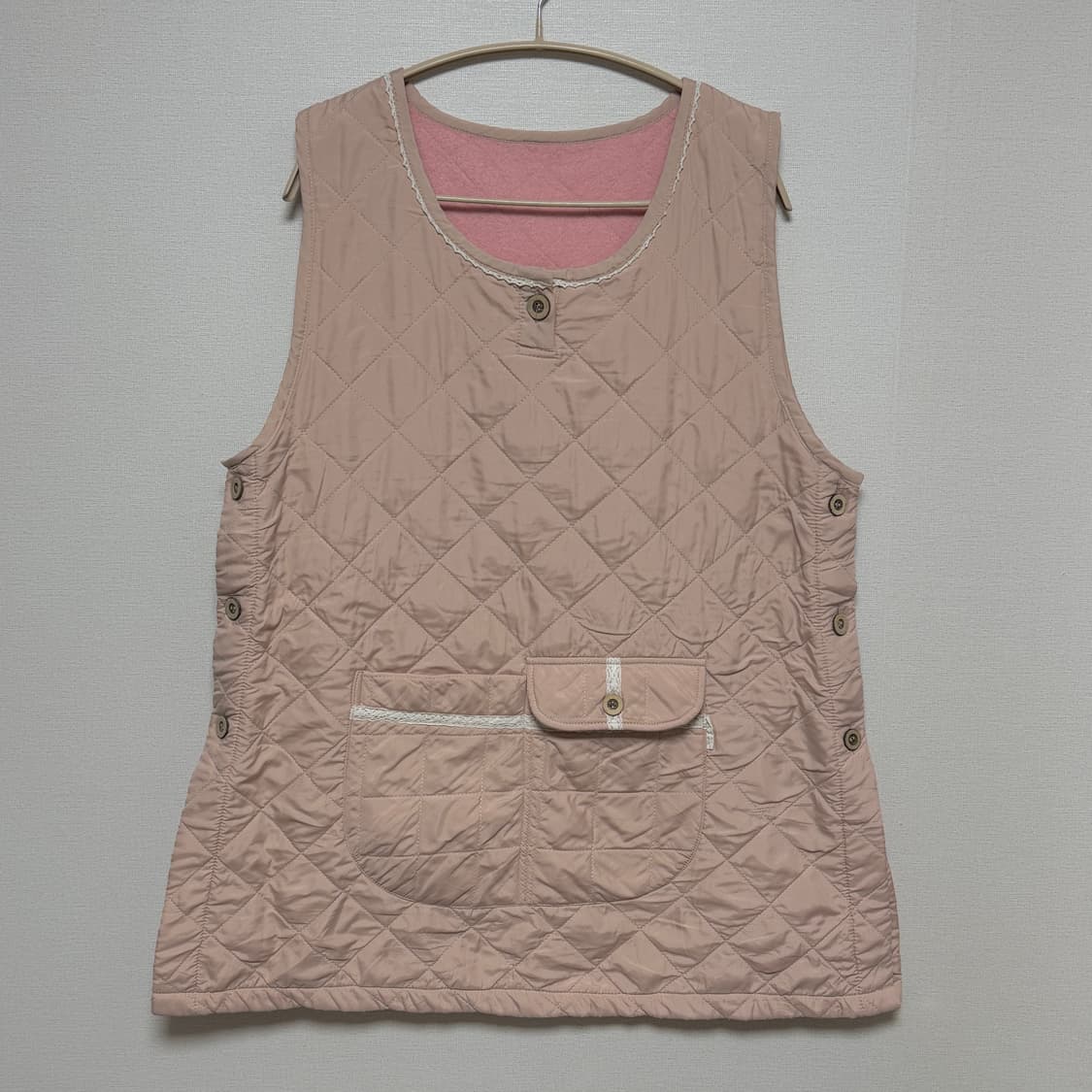 퀼팅 기모누빔 에이프런 공방룩 상품이미지1