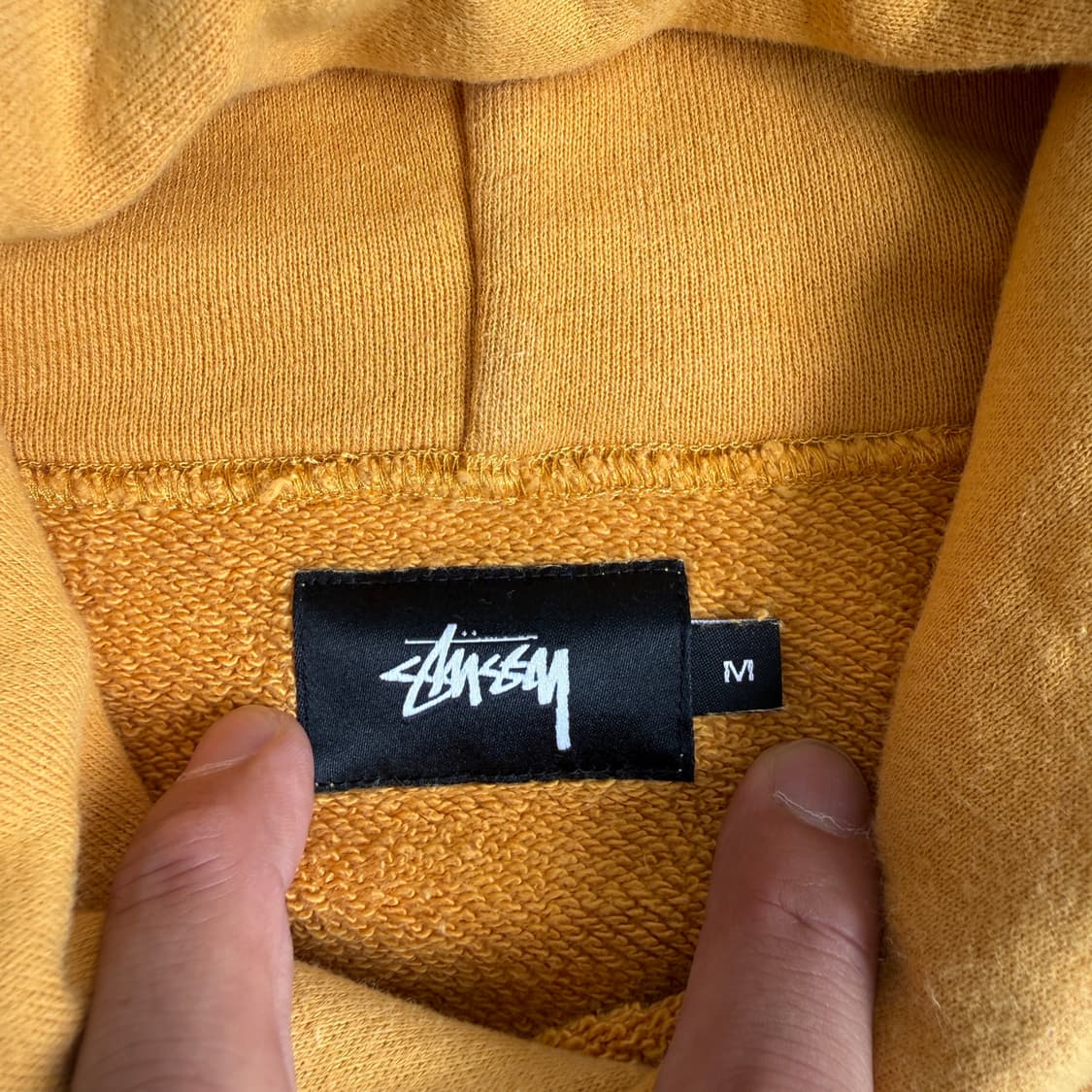 Stussy  스투시 자수 머스타드 크롭 후드티  상품이미지4