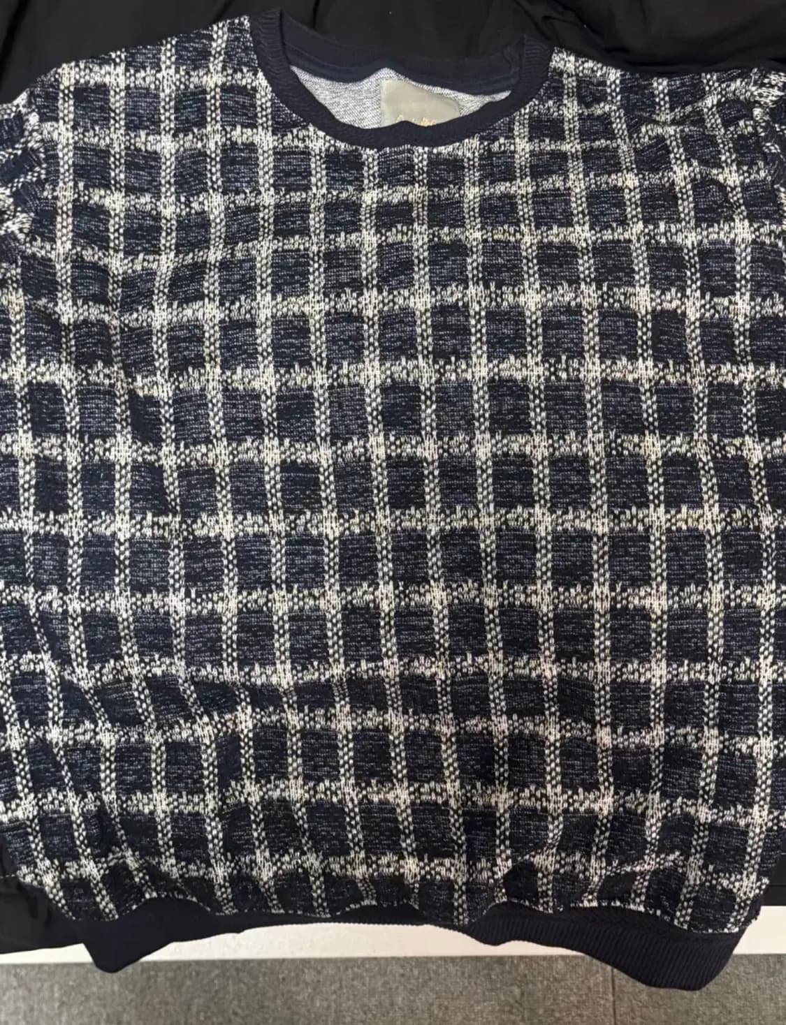 볼란테 차드말론 트위드 반팔 네이비 2사이즈 상품이미지1