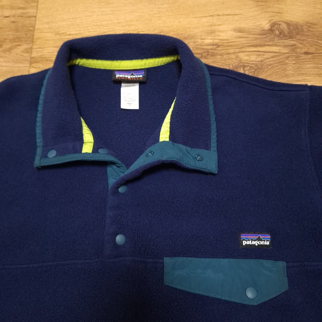 파타고니아 신칠라 스냅티 네이비 그린 m 상품이미지3