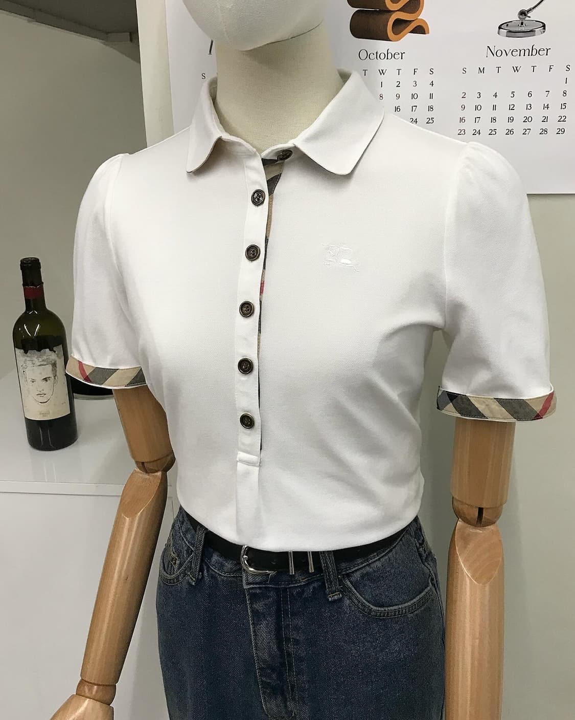 버버리 로고 금장 카라티 상품이미지10