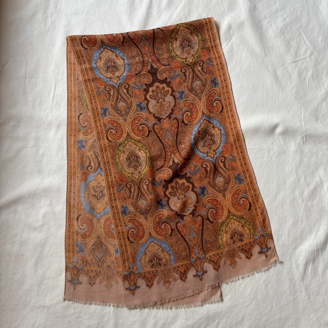 토프카피 (TOPKAPI) 페이즐리 패턴 울 실크 스카프 상품이미지4