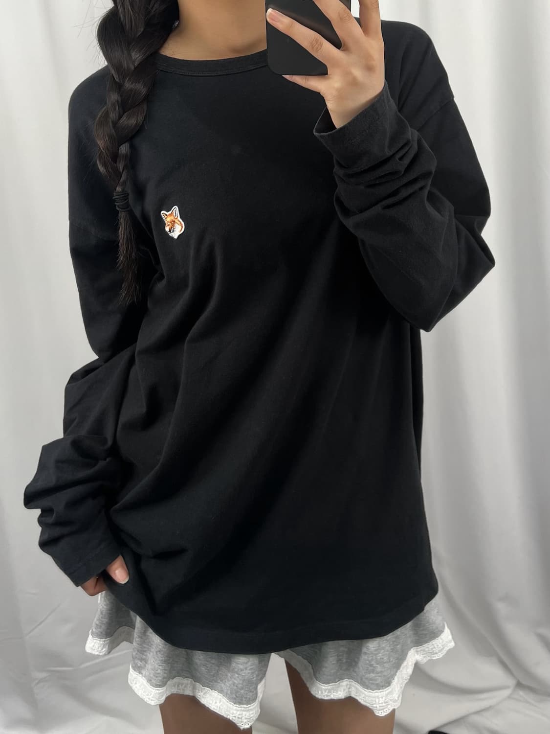 메종키츠네 폭스 헤드 롱슬리브 상품이미지1
