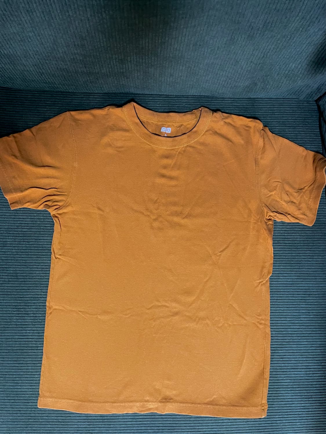 Uniqlo 유니클로 U 크루넥 티 S 머스타드 상품이미지1