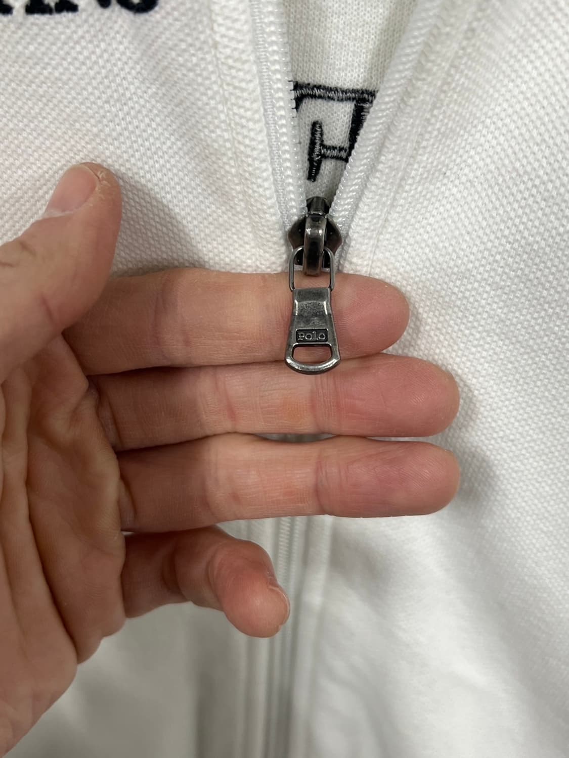 90s 폴로 랄프로렌 빅포니 스위스 코튼 집업 져지 상품이미지4