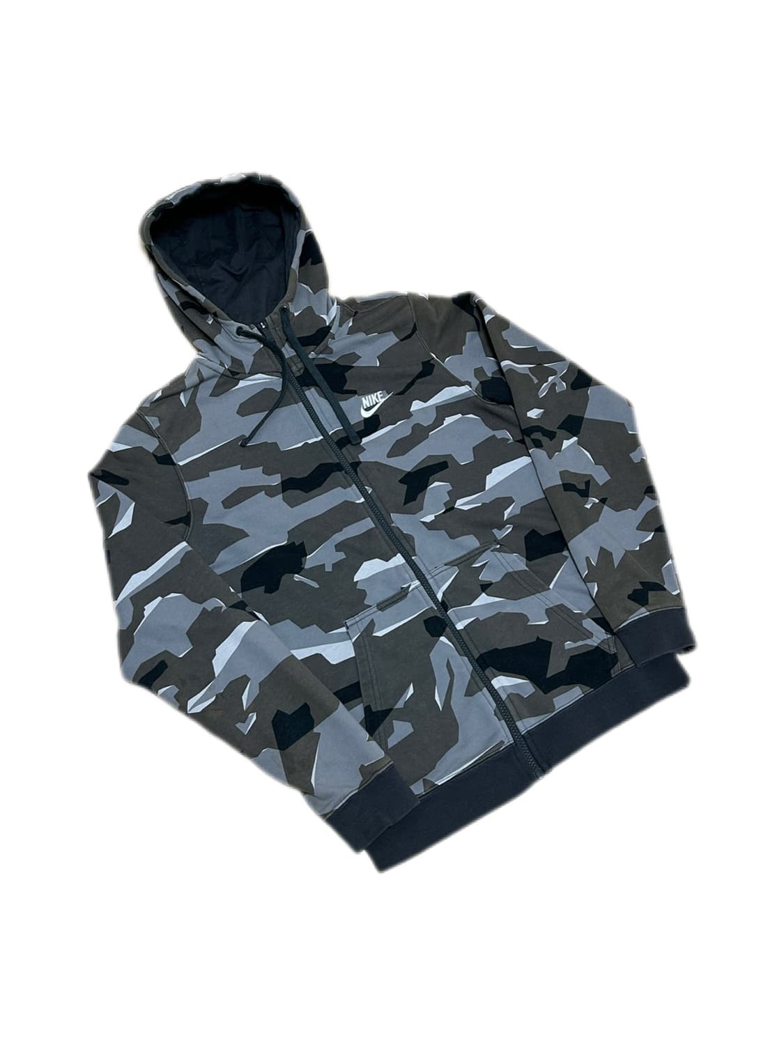 나이키 그레이 브라운 카모 후드집업 상품이미지1
