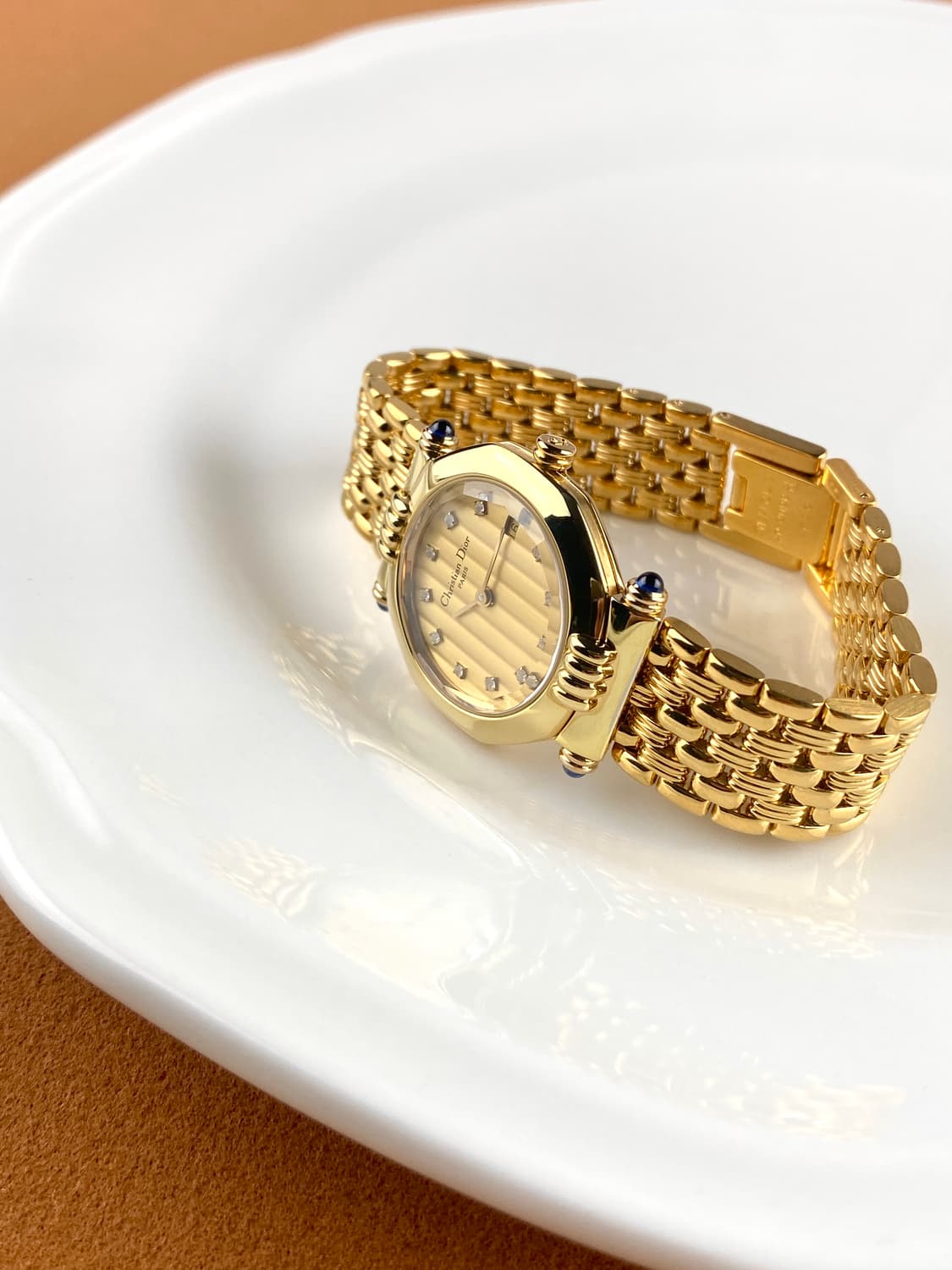 DIOR round octagon gold watch 상품이미지3