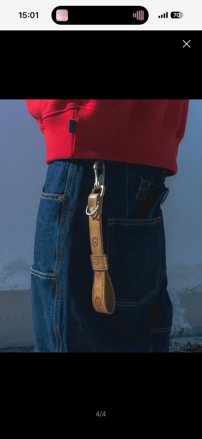 카락터 글러브 홀더 레더 키링 상품이미지3