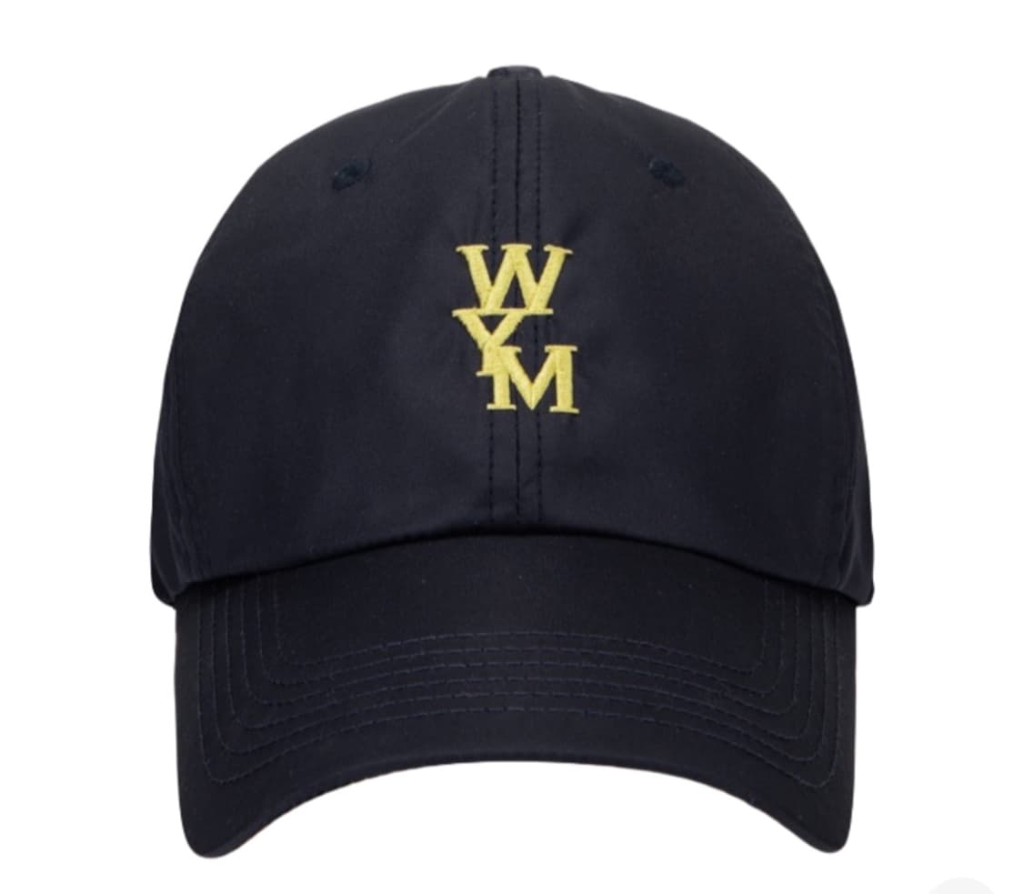 우영미 옐로우로고 나일론볼캡 다크네이비 상품이미지1