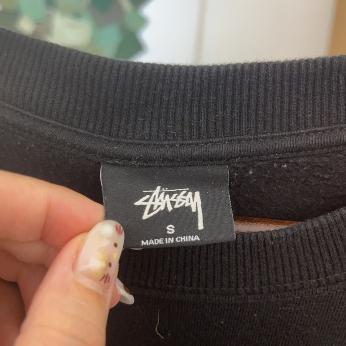스투시 정품 베이직로고 오버핏 기모 스웻셔츠 맨투맨 100 C06293 상품이미지4