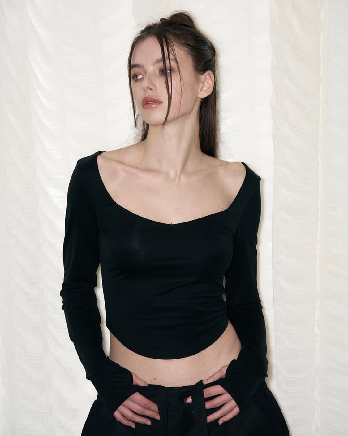 플노팔 Diva Basic Long Sleeve Top 상품이미지1