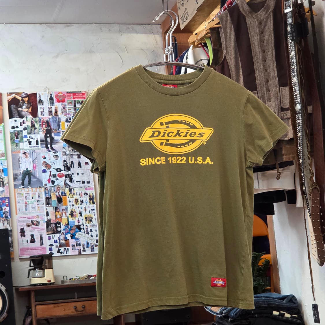 디키즈 말굽 로고 카키 반팔 상품이미지1