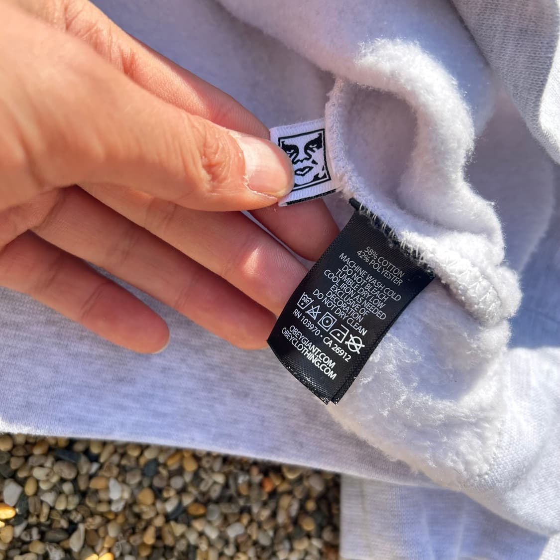 오베이(OBEY) 그레이 맨투맨 상품이미지6