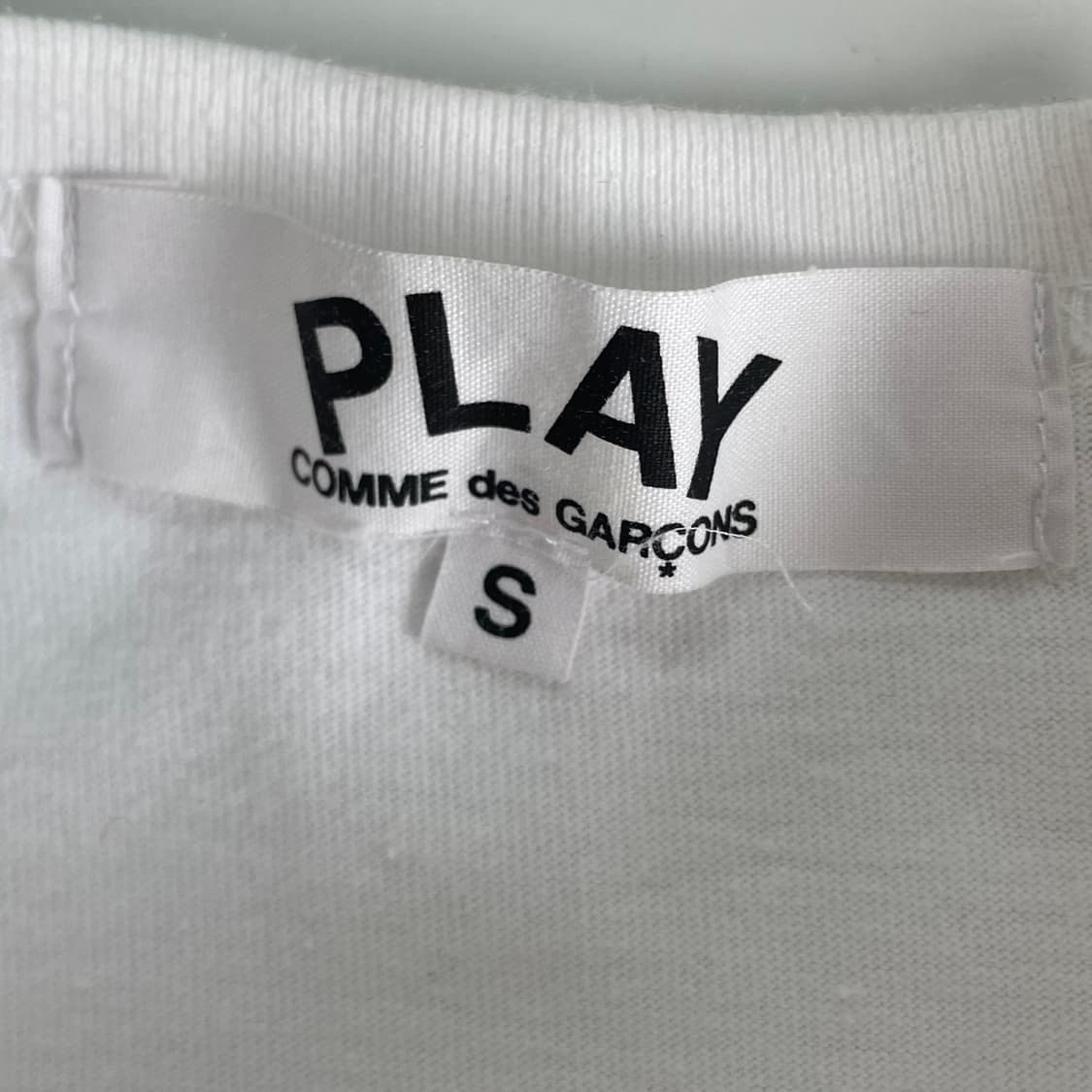 Comme des Garcons  꼼데가르송 더블와펜 화이트 반팔 티셔츠 상품이미지3