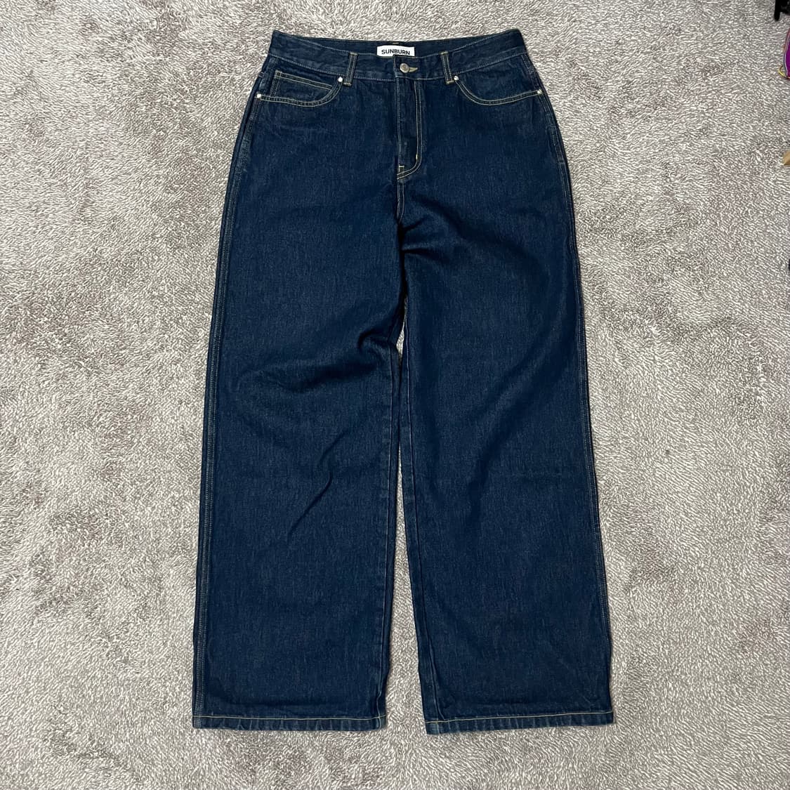 썬번프로젝트 데님 자켓 팬츠 셋업 인디고  상품이미지7