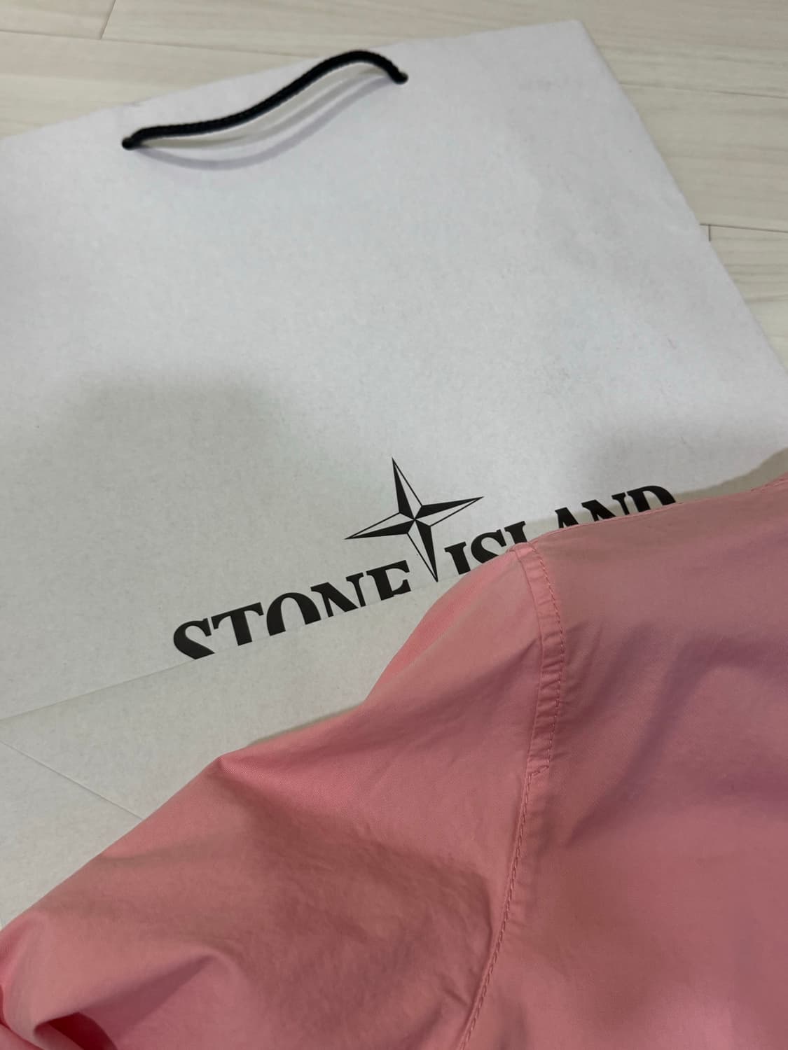 스톤아일랜드 수피마코튼 오버셔츠 핑크 새상품 상품이미지6